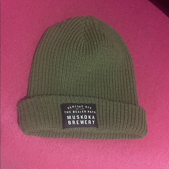 Other - Muskoka Brewery Olive Green Knit Beanie